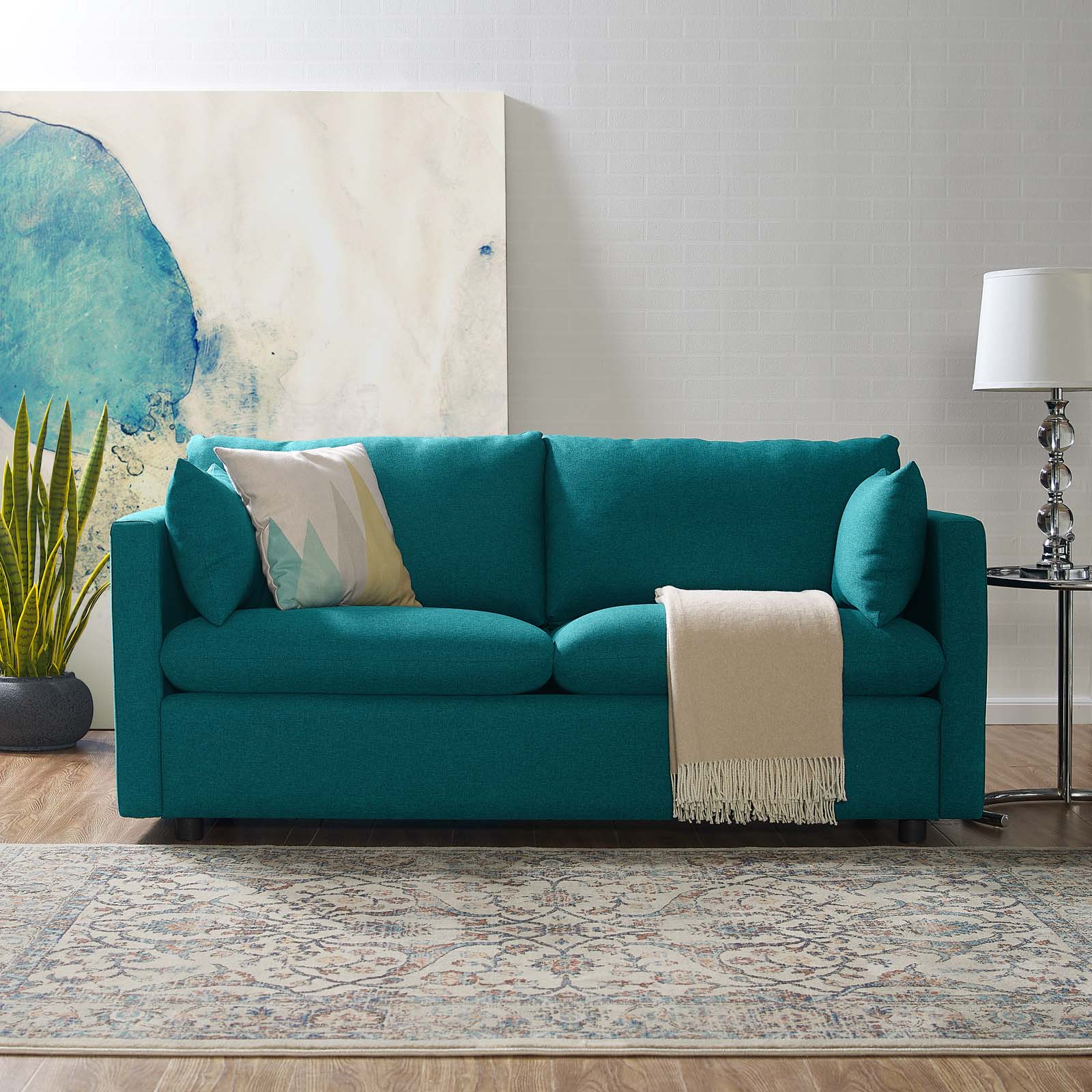 Modway Activate Upholstered Fabric Sofa | Sofas | Modishstore-34