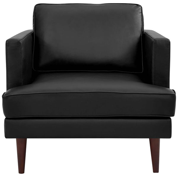 Modway Agile Genuine Leather Armchair | Armchairs | Modishstore-10