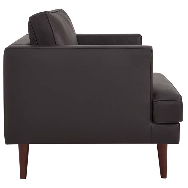 Modway Agile Genuine Leather Armchair | Armchairs | Modishstore-13