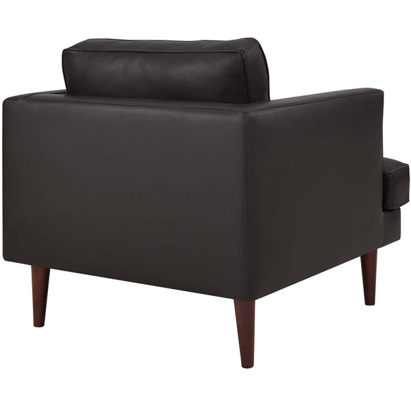 Modway Agile Genuine Leather Armchair | Armchairs | Modishstore-14