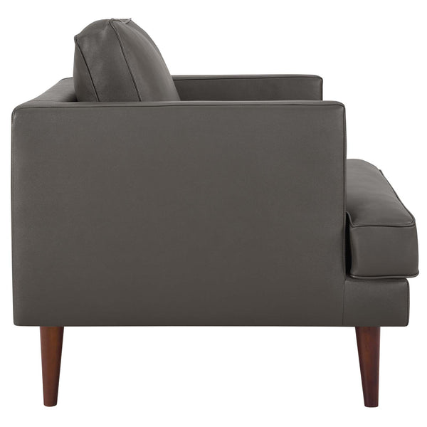 Modway Agile Genuine Leather Armchair | Armchairs | Modishstore-3