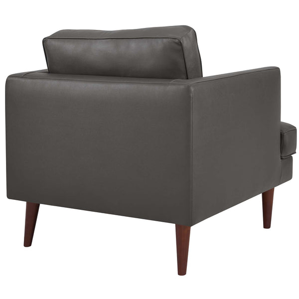 Modway Agile Genuine Leather Armchair | Armchairs | Modishstore-4
