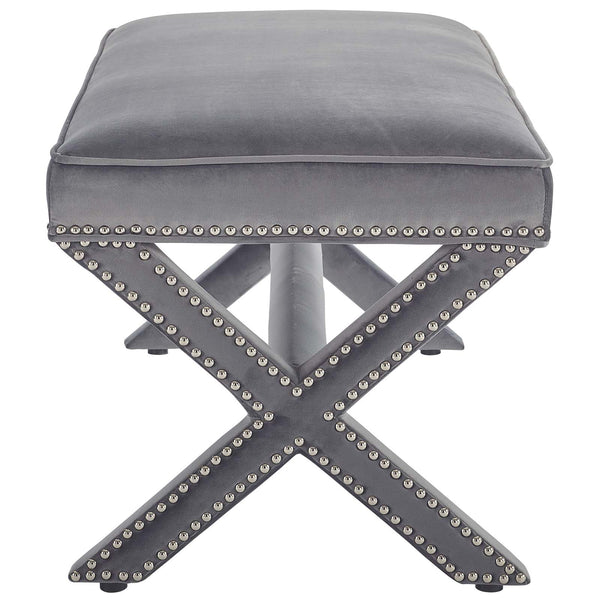 Modway Rivet Upholstered Velvet Bench | Stools & Benches | Modishstore-3