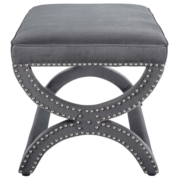 Modway Expound Upholstered Nailhead Trim Velvet Bench | Stools & Benches | Modishstore-3