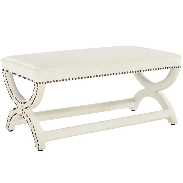 Modway Expound Upholstered Nailhead Trim Velvet Bench | Stools & Benches | Modishstore-6