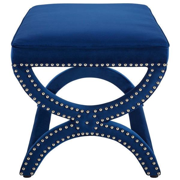 Modway Expound Upholstered Nailhead Trim Velvet Bench | Stools & Benches | Modishstore-11