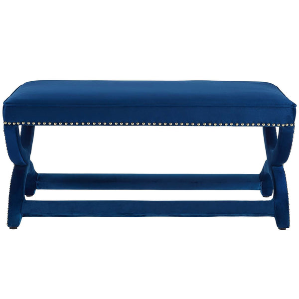 Modway Expound Upholstered Nailhead Trim Velvet Bench | Stools & Benches | Modishstore-12