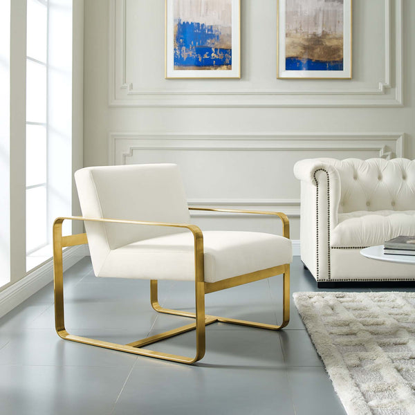 Modway Astute Upholstered Velvet Armchair | Armchairs | Modishstore-9
