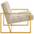 Modway Bequest Gold Stainless Steel Upholstered Fabric Accent Chair | Accent Chairs | Modishstore-4