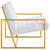 Modway Bequest Gold Stainless Steel Upholstered Fabric Accent Chair | Accent Chairs | Modishstore-9