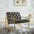 Modway Bequest Gold Stainless Steel Upholstered Fabric Accent Chair | Accent Chairs | Modishstore-11