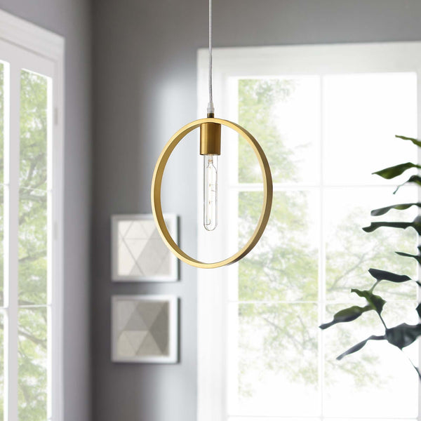 Modway Orbit Brass Ceiling Pendant Light | Pendant Lamps | Modishstore