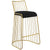 Modway Rivulet Gold Stainless Steel Upholstered Velvet Bar Stool | Bar Stools | Modishstore-2