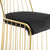 Modway Rivulet Gold Stainless Steel Upholstered Velvet Bar Stool | Bar Stools | Modishstore-6
