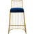 Modway Rivulet Gold Stainless Steel Upholstered Velvet Bar Stool | Bar Stools | Modishstore-11