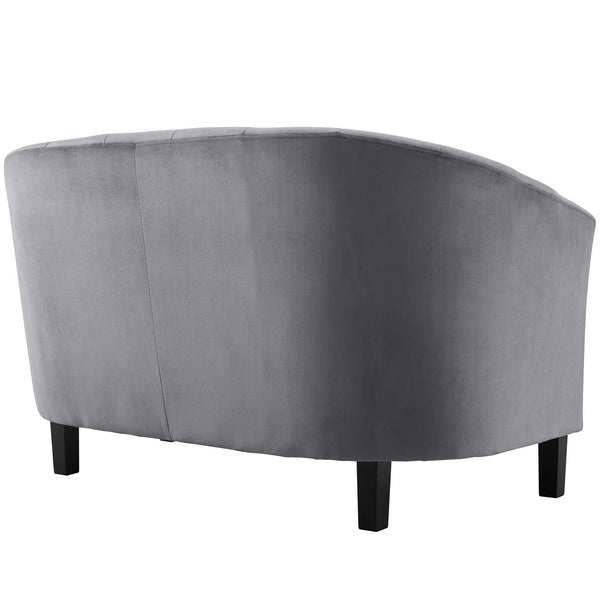 Modway Prospect Channel Tufted Upholstered Velvet Loveseat | Loveseats | Modishstore-15