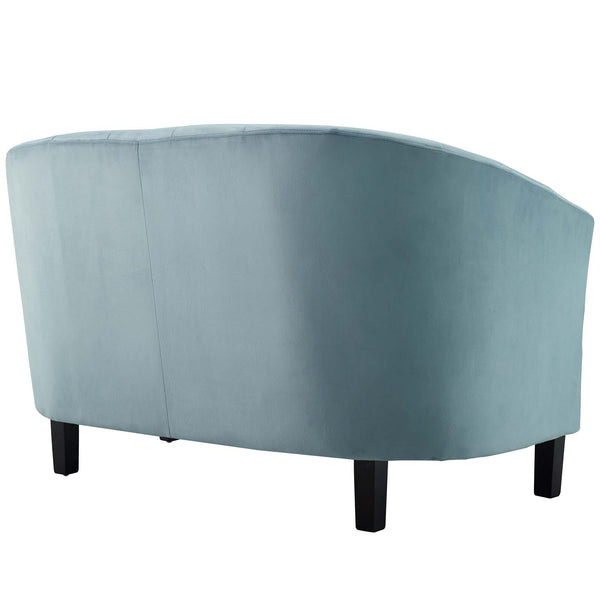 Modway Prospect Channel Tufted Upholstered Velvet Loveseat | Loveseats | Modishstore-18
