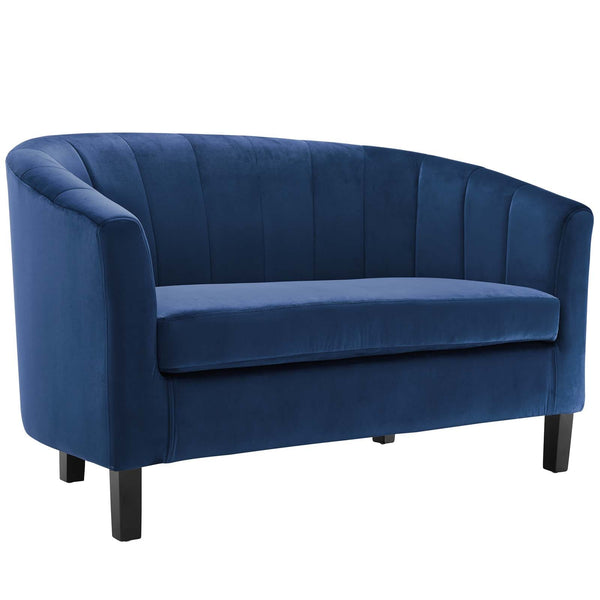 Modway Prospect Channel Tufted Upholstered Velvet Loveseat | Loveseats | Modishstore-19
