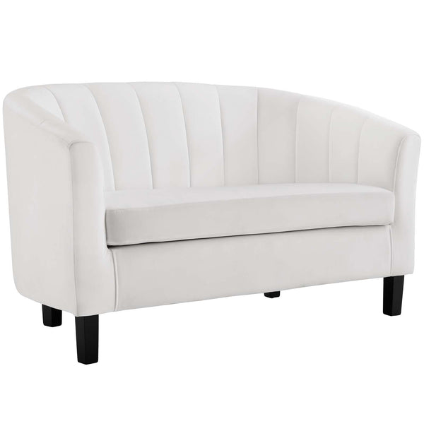 Modway Prospect Channel Tufted Upholstered Velvet Loveseat | Loveseats | Modishstore-28