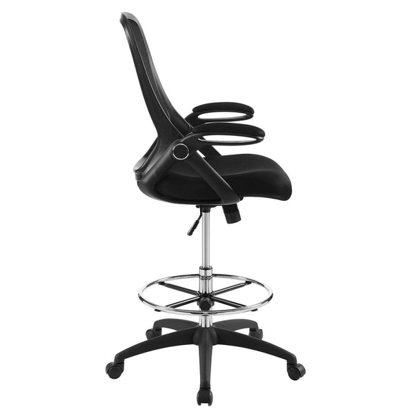 Modway Assert Mesh Drafting Chair Black | Office Chairs | Modishstore-2