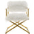 Modway Action Pure White Cashmere Accent Director's Chair Gold White | Accent Chairs | Modishstore-5