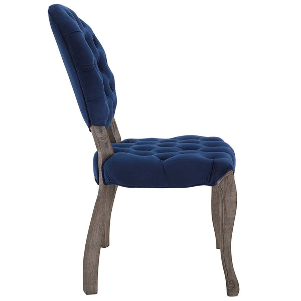 Modway Exhibit French Vintage Dining Performance Velvet Side Chair