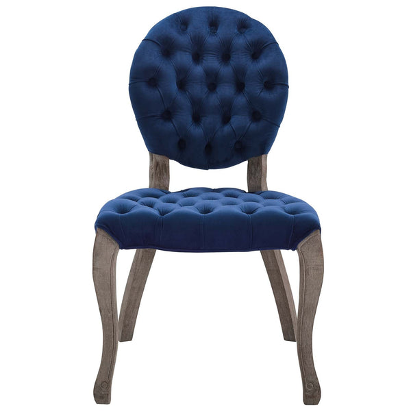 Modway Exhibit French Vintage Dining Performance Velvet Side Chair