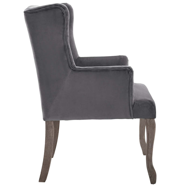 Modway Realm French Vintage Dining Performance Velvet Armchair | Armchairs | Modishstore-2