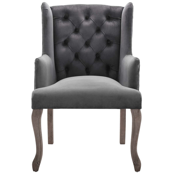 Modway Realm French Vintage Dining Performance Velvet Armchair | Armchairs | Modishstore-4