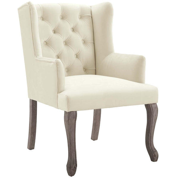 Modway Realm French Vintage Dining Performance Velvet Armchair | Armchairs | Modishstore-6