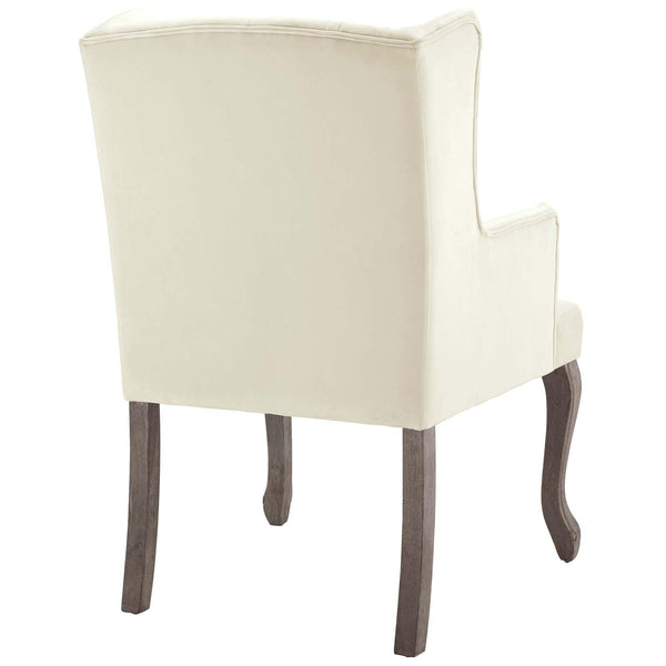 Modway Realm French Vintage Dining Performance Velvet Armchair | Armchairs | Modishstore-8
