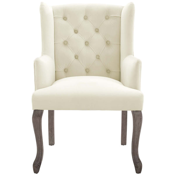 Modway Realm French Vintage Dining Performance Velvet Armchair | Armchairs | Modishstore-9