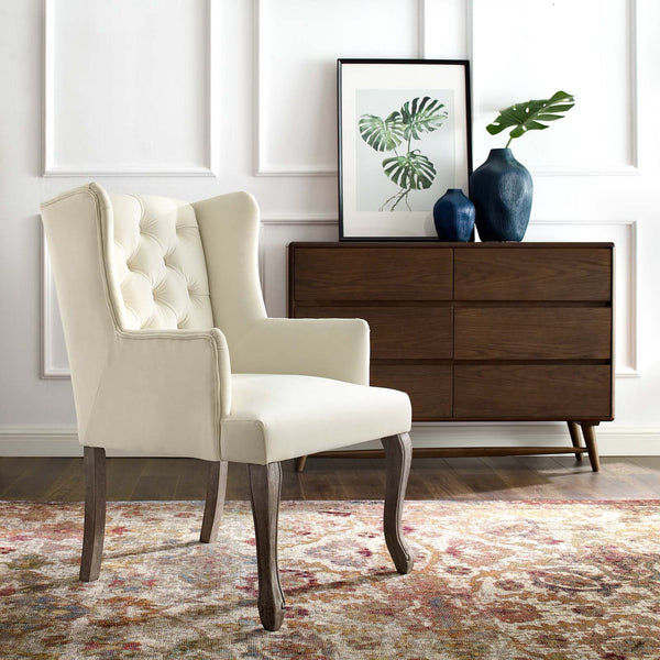 Modway Realm French Vintage Dining Performance Velvet Armchair | Armchairs | Modishstore-18