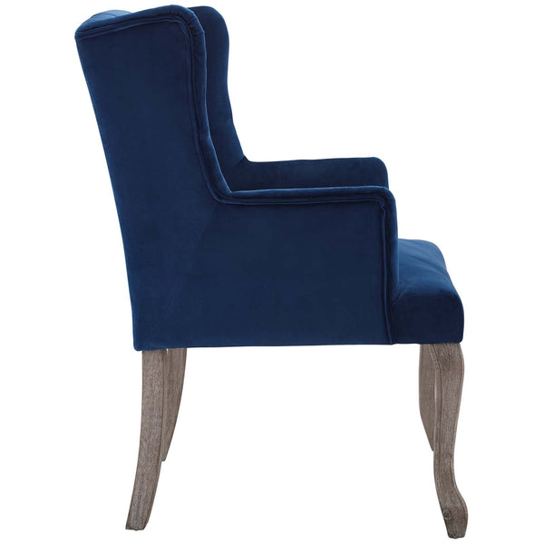 Modway Realm French Vintage Dining Performance Velvet Armchair | Armchairs | Modishstore-13