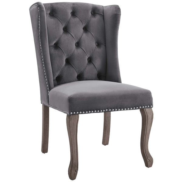 Modway Apprise French Vintage Dining Performance Velvet Side Chair