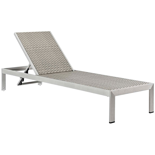 Modway Shore Outdoor Patio Aluminum Chaise with Cushions | Outdoor Patio Daybed | Modishstore-11