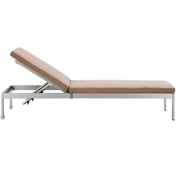 Modway Shore Outdoor Patio Aluminum Chaise with Cushions | Outdoor Patio Daybed | Modishstore-12