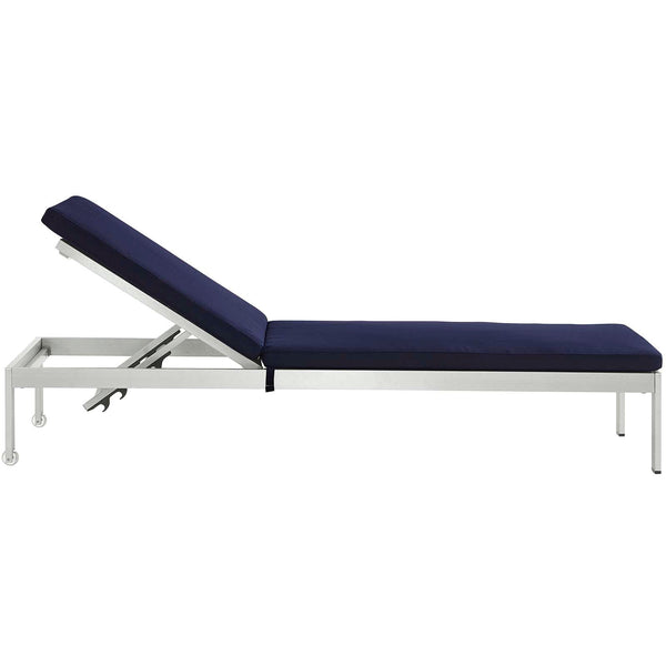 Modway Shore Outdoor Patio Aluminum Chaise with Cushions | Outdoor Patio Daybed | Modishstore-16