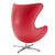 Modway Glove Leather Lounge Chair - Red | Lounge Chairs | Modishstore-2