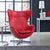 Modway Glove Leather Lounge Chair - Red | Lounge Chairs | Modishstore