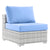 Modway Convene 4-Piece Outdoor Patio Sectional Set | Outdoor Sofas, Loveseats & Sectionals | Modishstore-11
