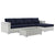 Modway Convene 4-Piece Outdoor Patio Sectional Set | Outdoor Sofas, Loveseats & Sectionals | Modishstore-14