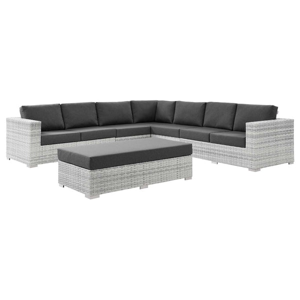 Modway Convene 6-Piece Outdoor Patio Sectional Set | Outdoor Sofas, Loveseats & Sectionals | Modishstore