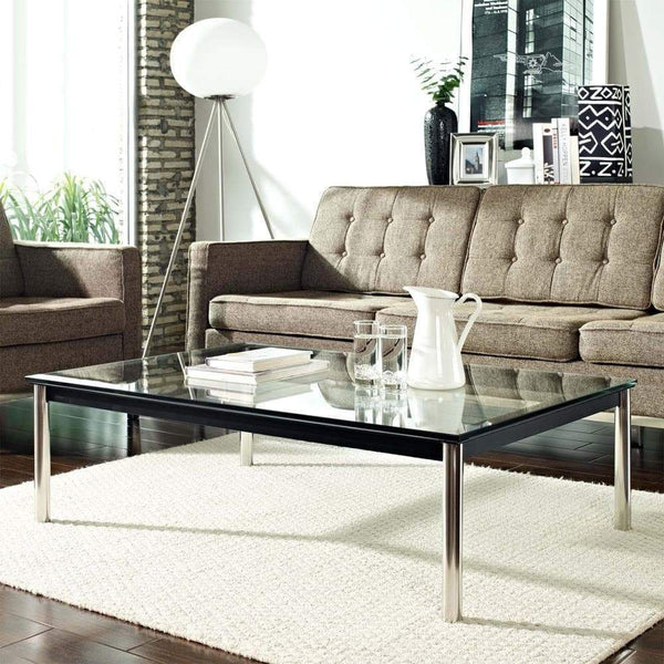 Modway Charles Rectangle Coffee Table - Black | Coffee Tables | Modishstore