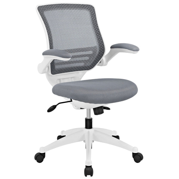Modway Edge White Base Office Chair | Office Chairs | Modishstore-12