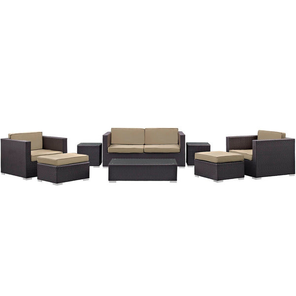 Modway Venice 8 Piece Outdoor Patio Sofa Set | Outdoor Sofas, Loveseats & Sectionals | Modishstore-40