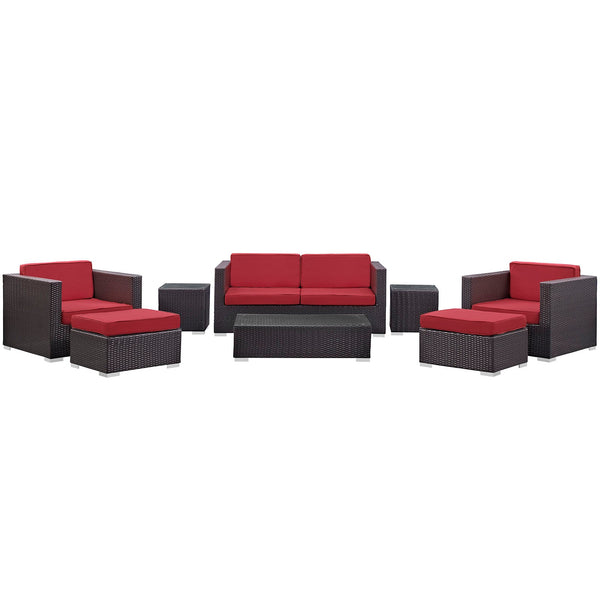 Modway Venice 8 Piece Outdoor Patio Sofa Set | Outdoor Sofas, Loveseats & Sectionals | Modishstore-43