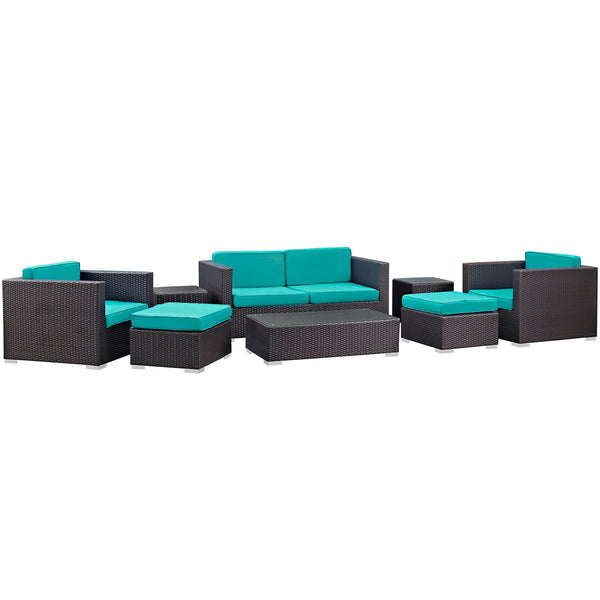 Modway Venice 8 Piece Outdoor Patio Sofa Set | Outdoor Sofas, Loveseats & Sectionals | Modishstore-2
