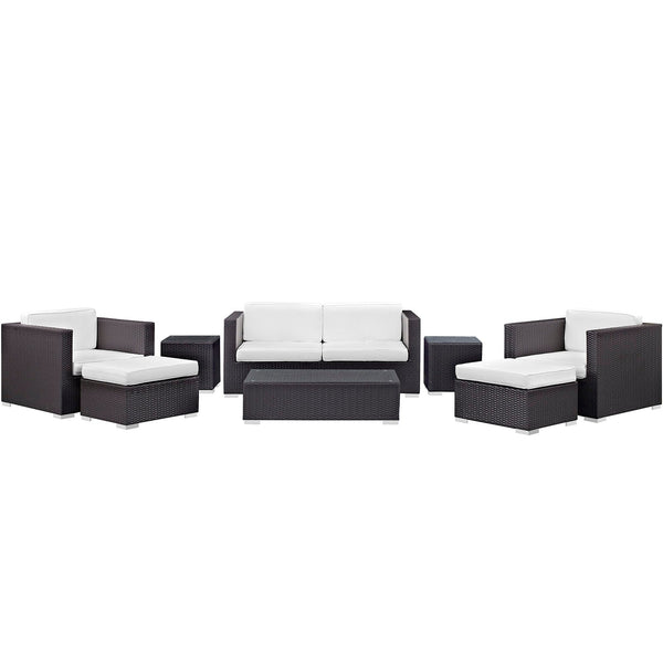 Modway Venice 8 Piece Outdoor Patio Sofa Set | Outdoor Sofas, Loveseats & Sectionals | Modishstore-48