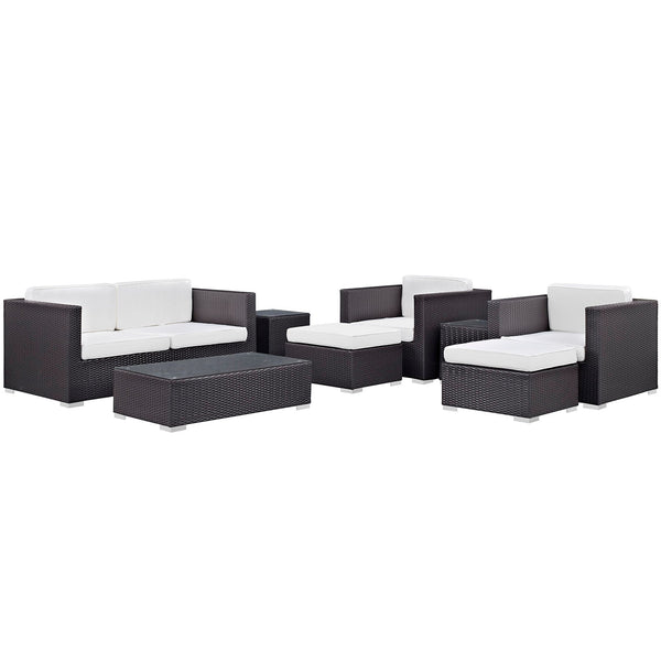 Modway Venice 8 Piece Outdoor Patio Sofa Set | Outdoor Sofas, Loveseats & Sectionals | Modishstore-26